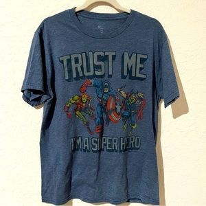 Marvel Superhero T Shirt Men's Medium